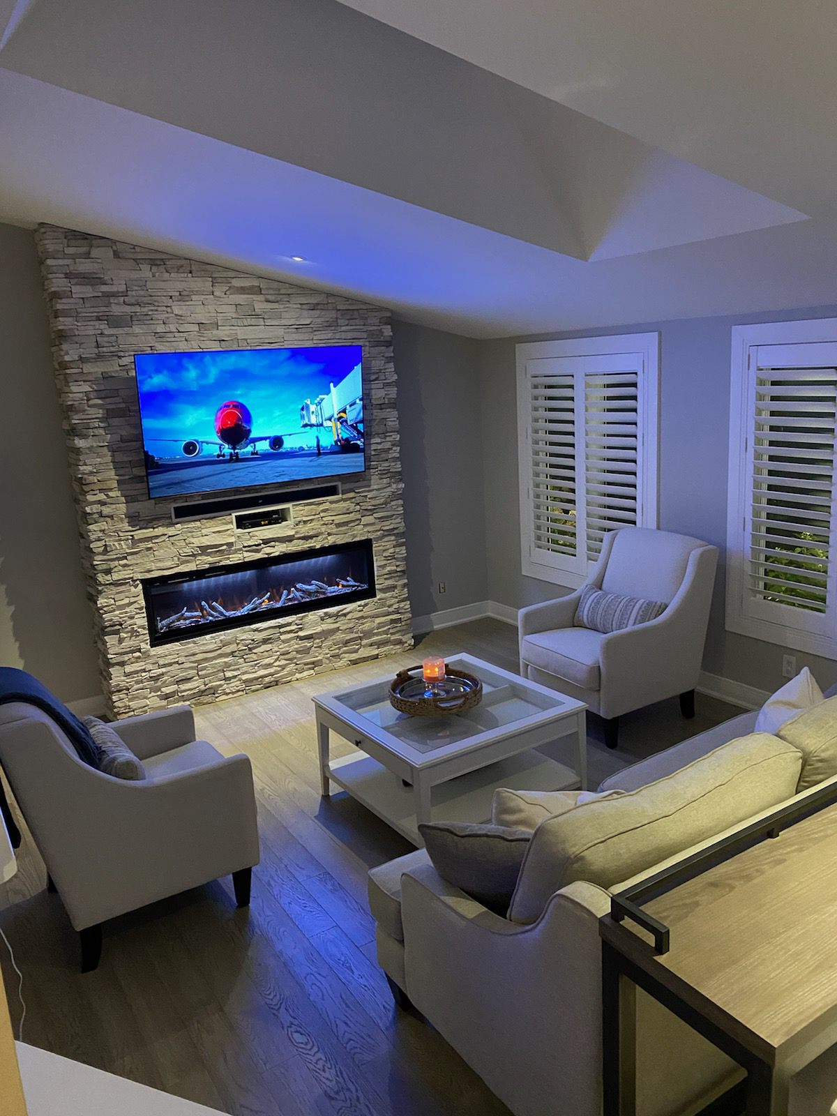 Electric Fireplace Installation